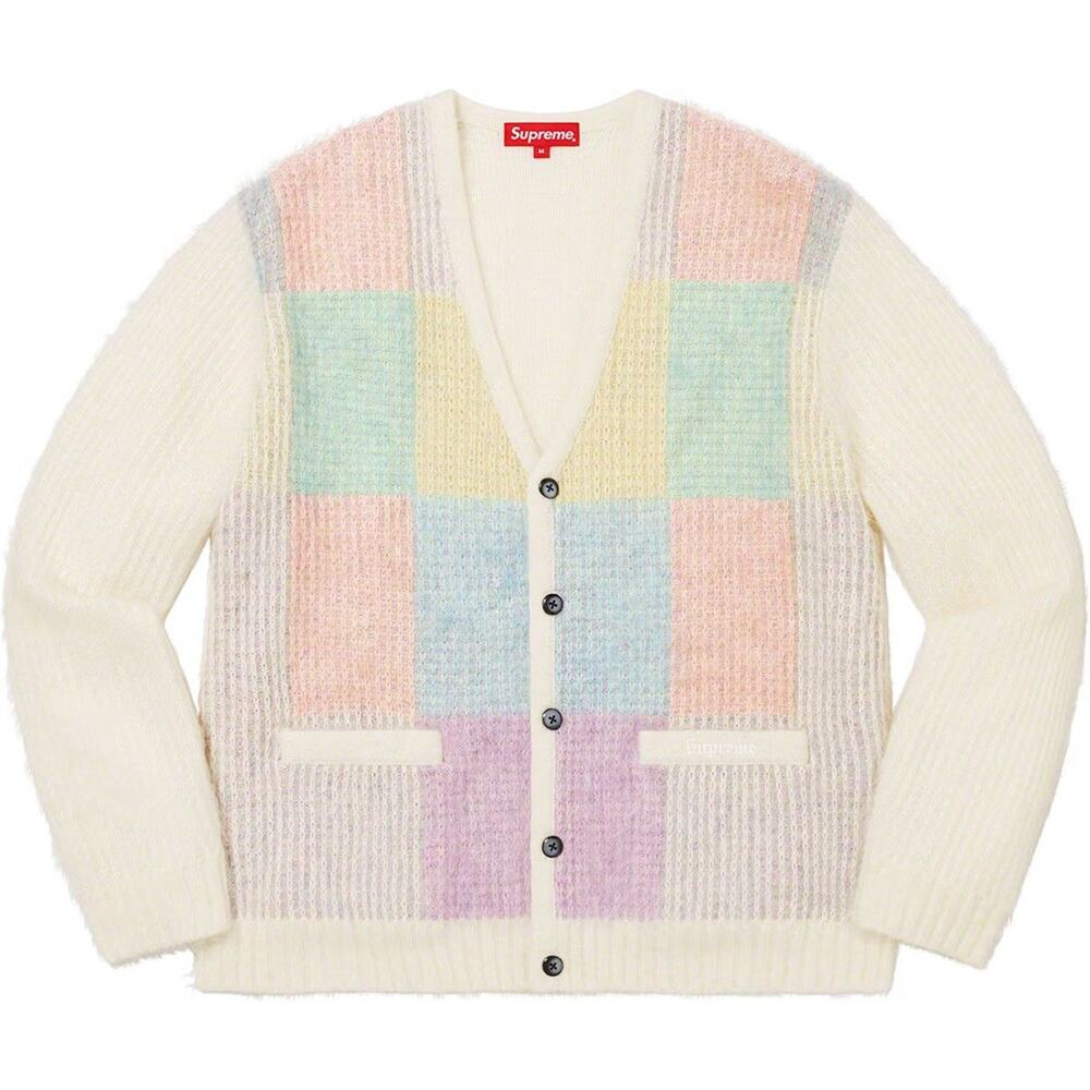 Supreme Brushed Grid Cardigan